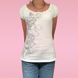 Molly moni white blouse